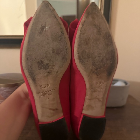 SJP by Sarah Jessica Parker pink Bow Flats. Rare sample color never sold online - Picture 5 of 5